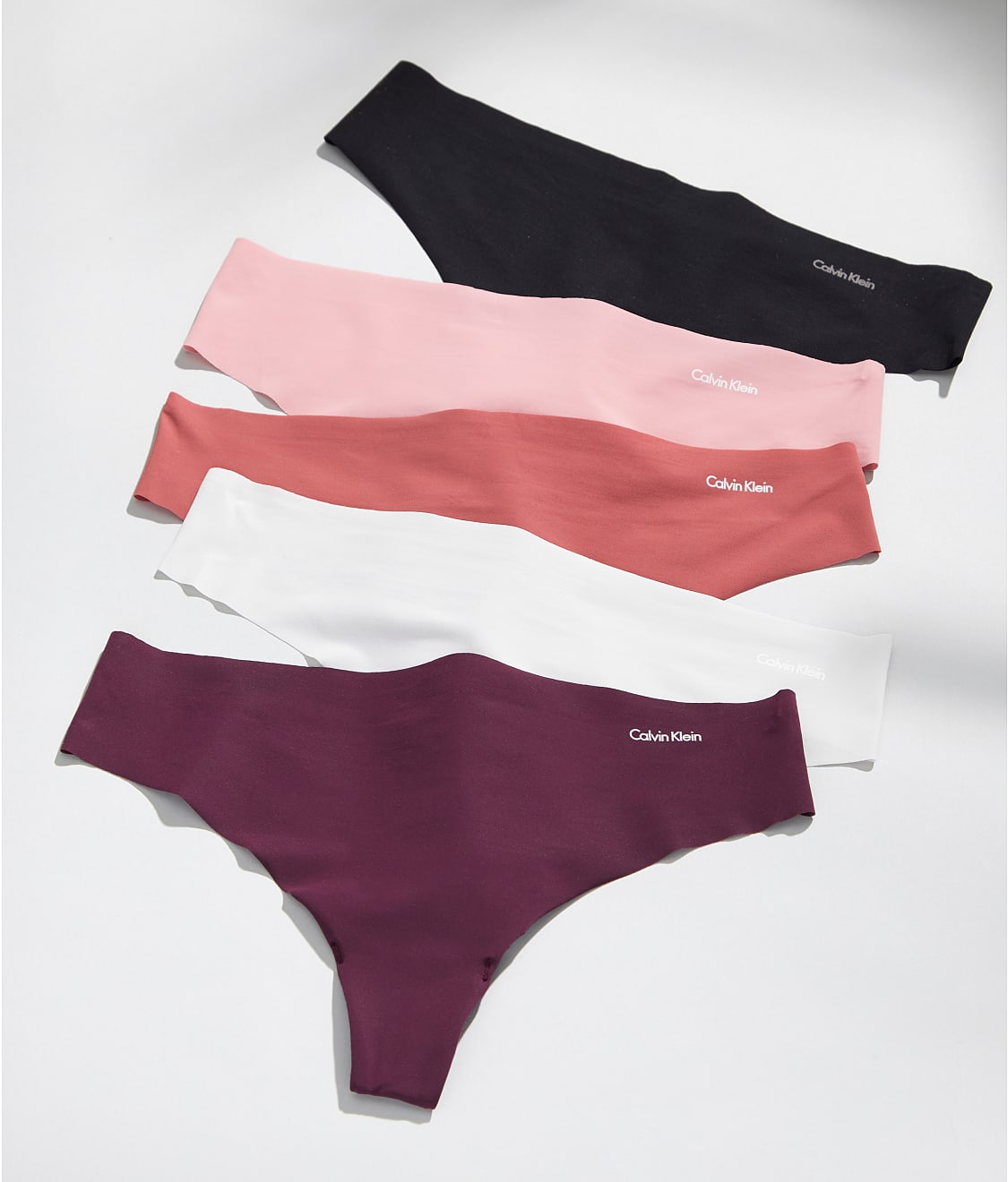 Calvin Klein Invisibles Thong 5-Pack & Reviews | Bare Necessities (Style  QD3556)