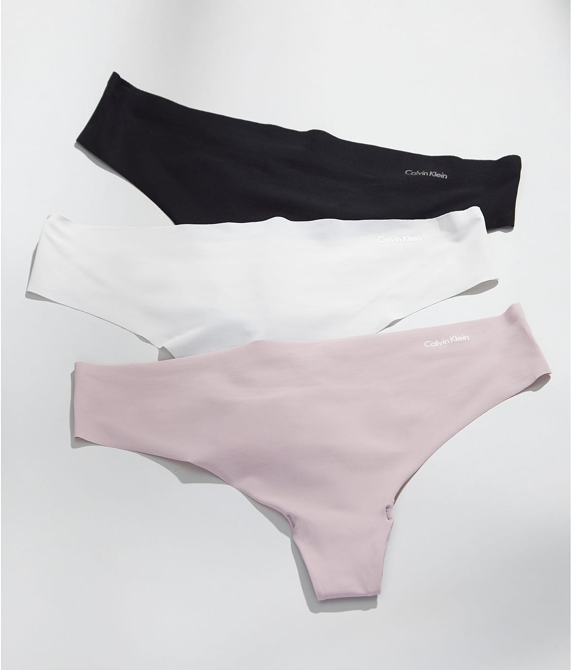 Calvin Klein Women's Invisibles Thong Panty, Assorted Colors 