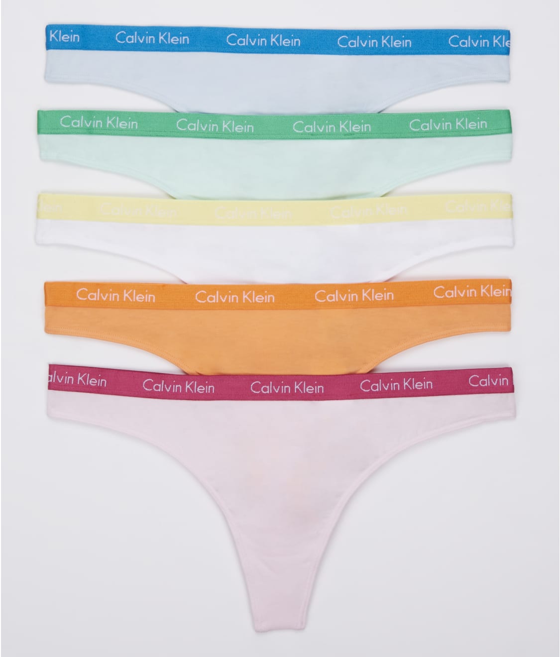 Calvin Klein Carousel Thong 5-Pack & Reviews | Bare Necessities (Style  QD3585)