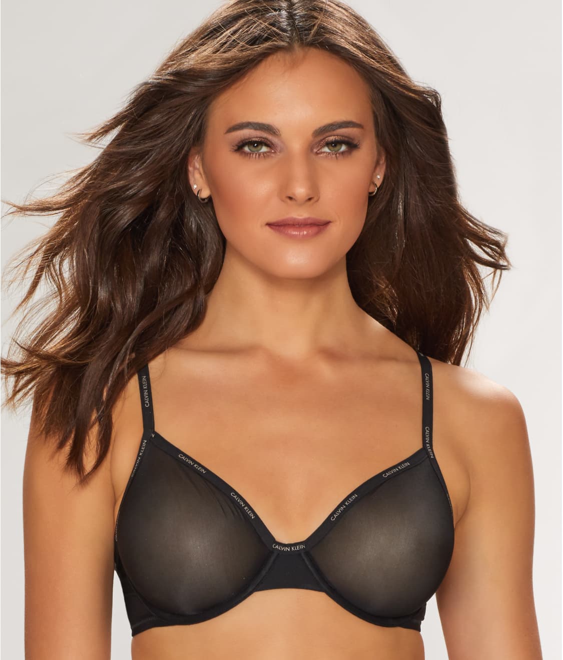 Calvin Klein Women's Sheer Marquisette Lightly Lined Demi Bra