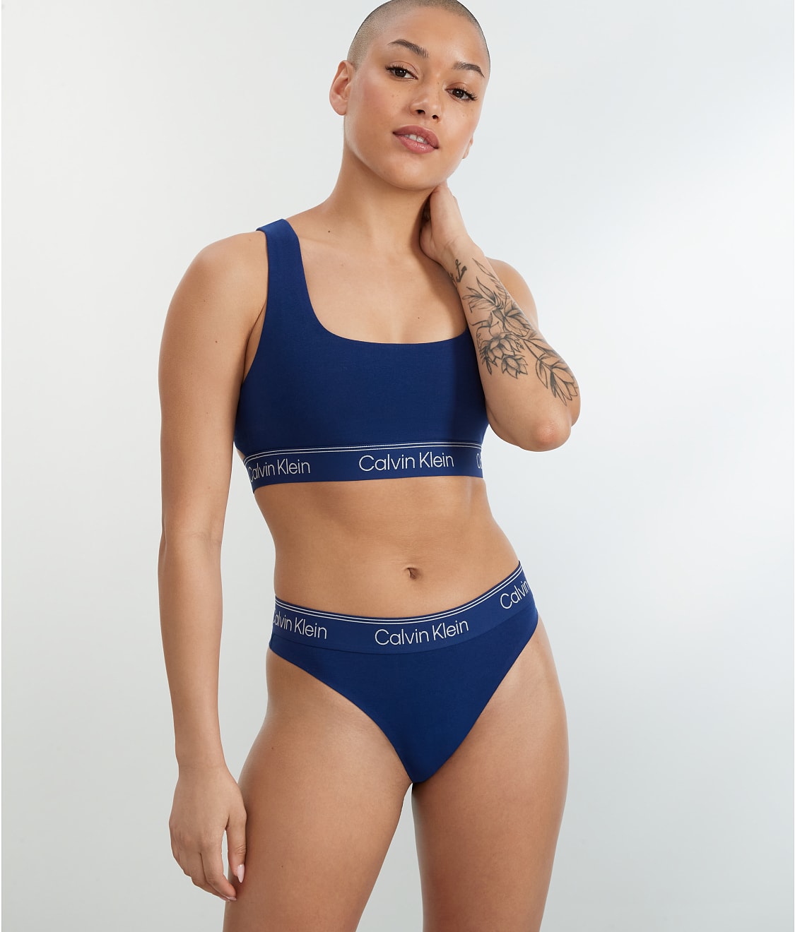 Calvin Klein Underwear Bralette Bra in Marine Blue
