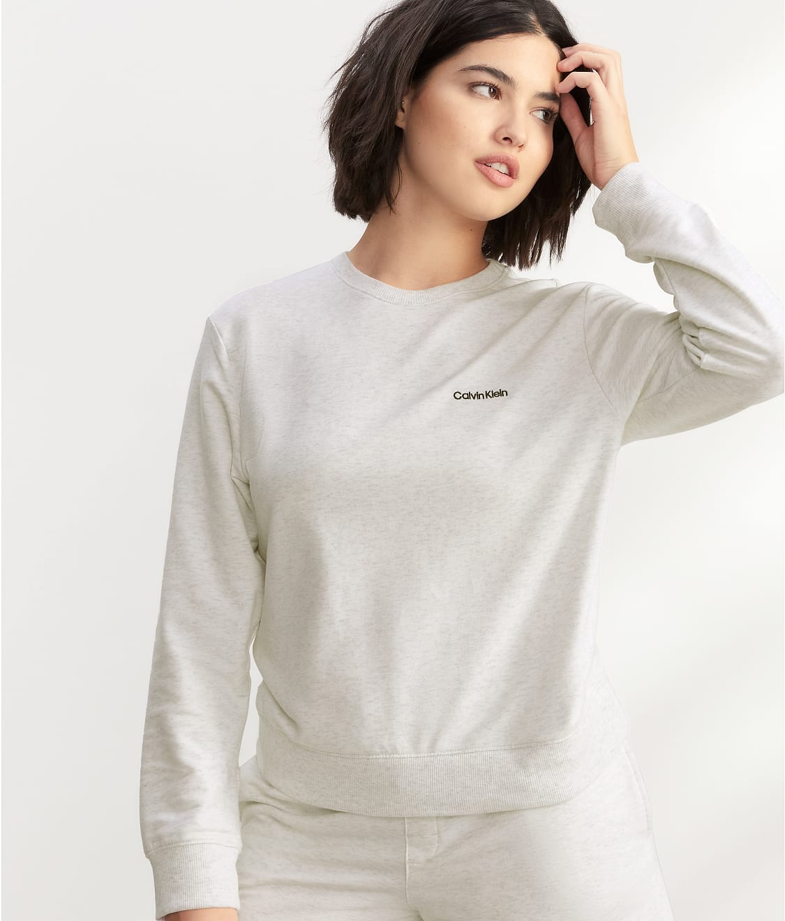 Calvin Klein Modern Cotton T-Shirt Bralette In Grey Heather - FREE