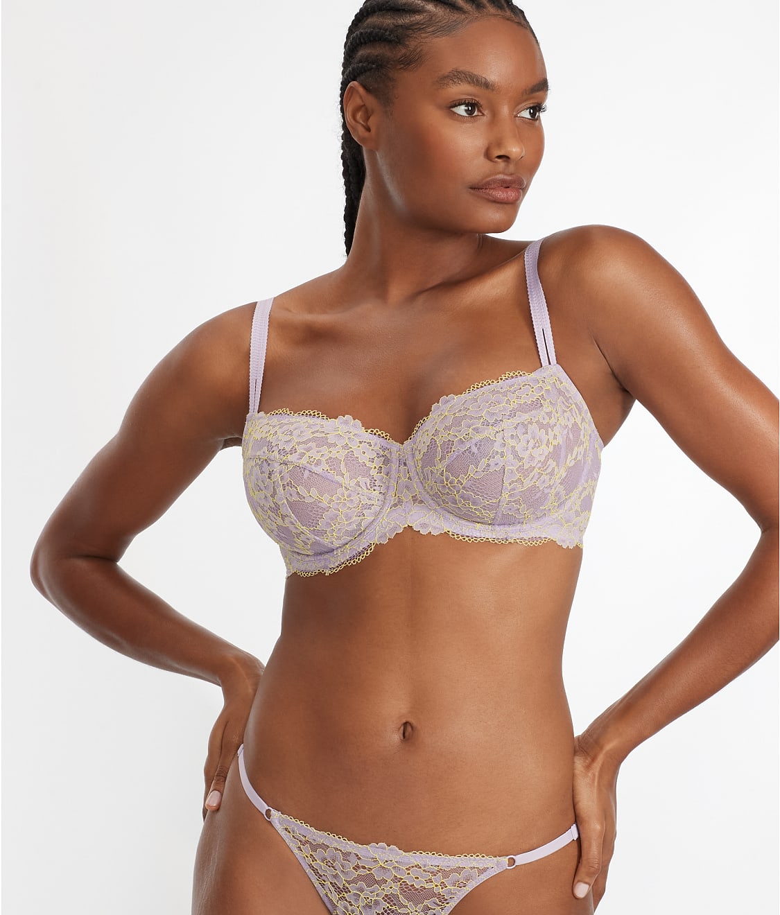 Lace Unlined Side Support Bra