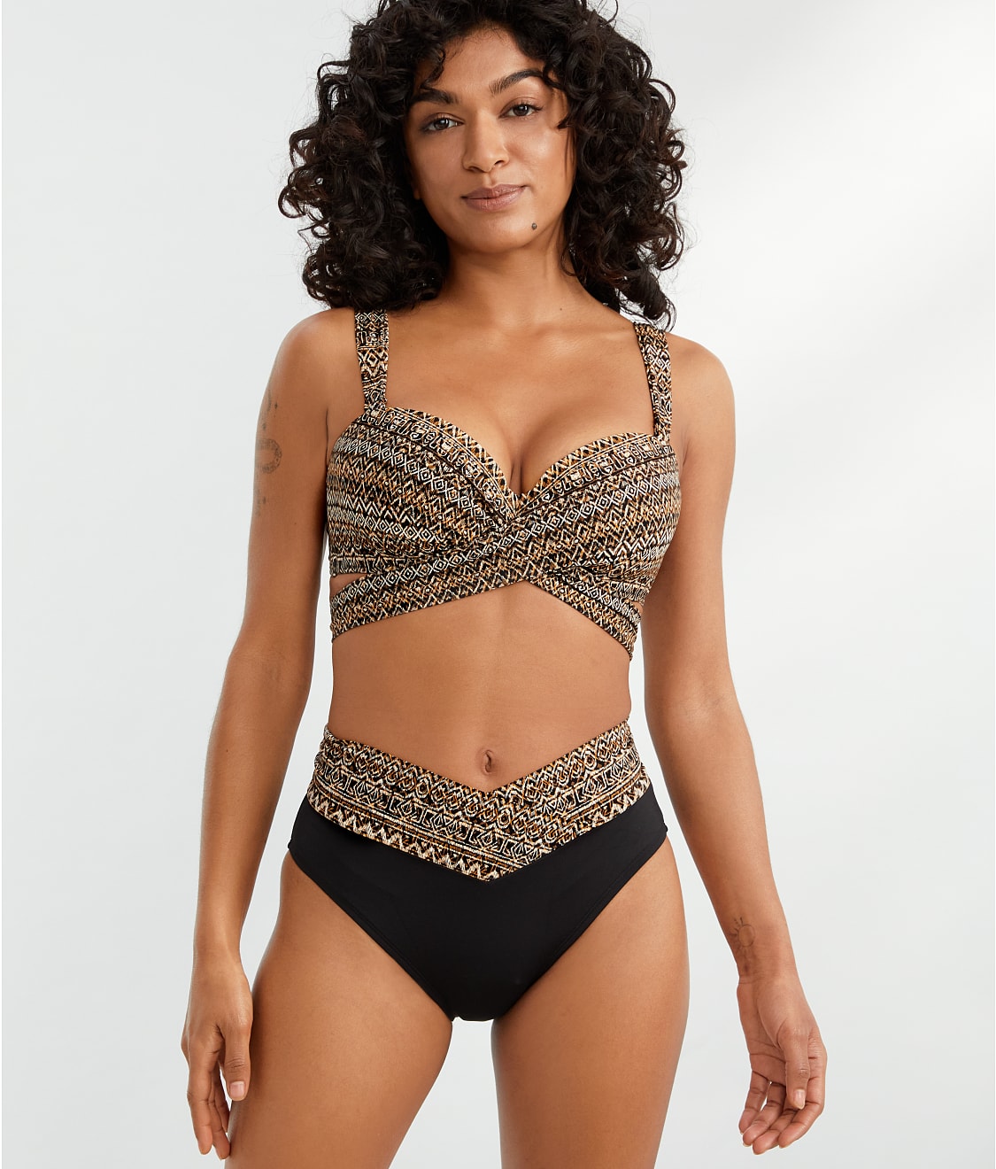 Coco Reef: Ikat Stripe Five-Way Convertible Bikini Top U30988
