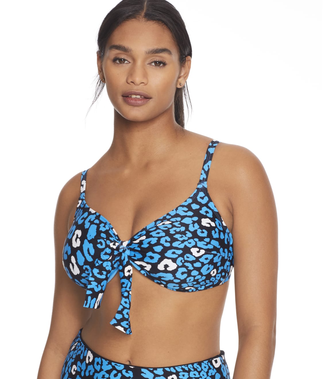 Coco Reef: Antibes Leopard Tie Cami Underwire Bikini Top U76468