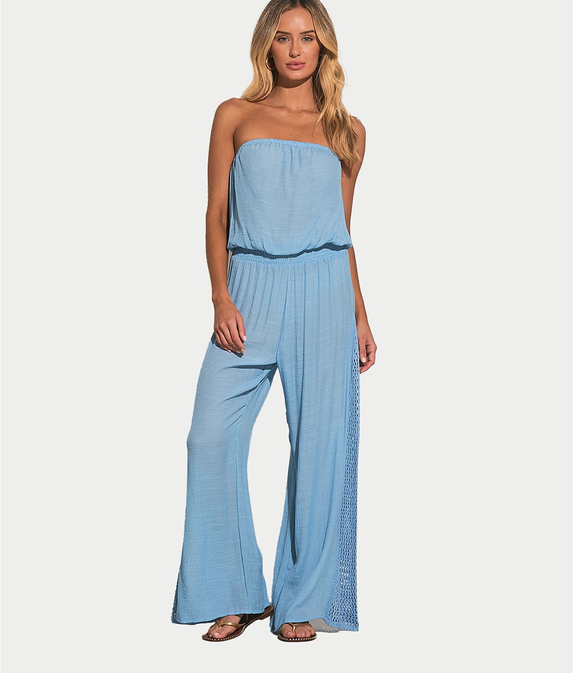 Strapless Jumpsuit Cover-Up