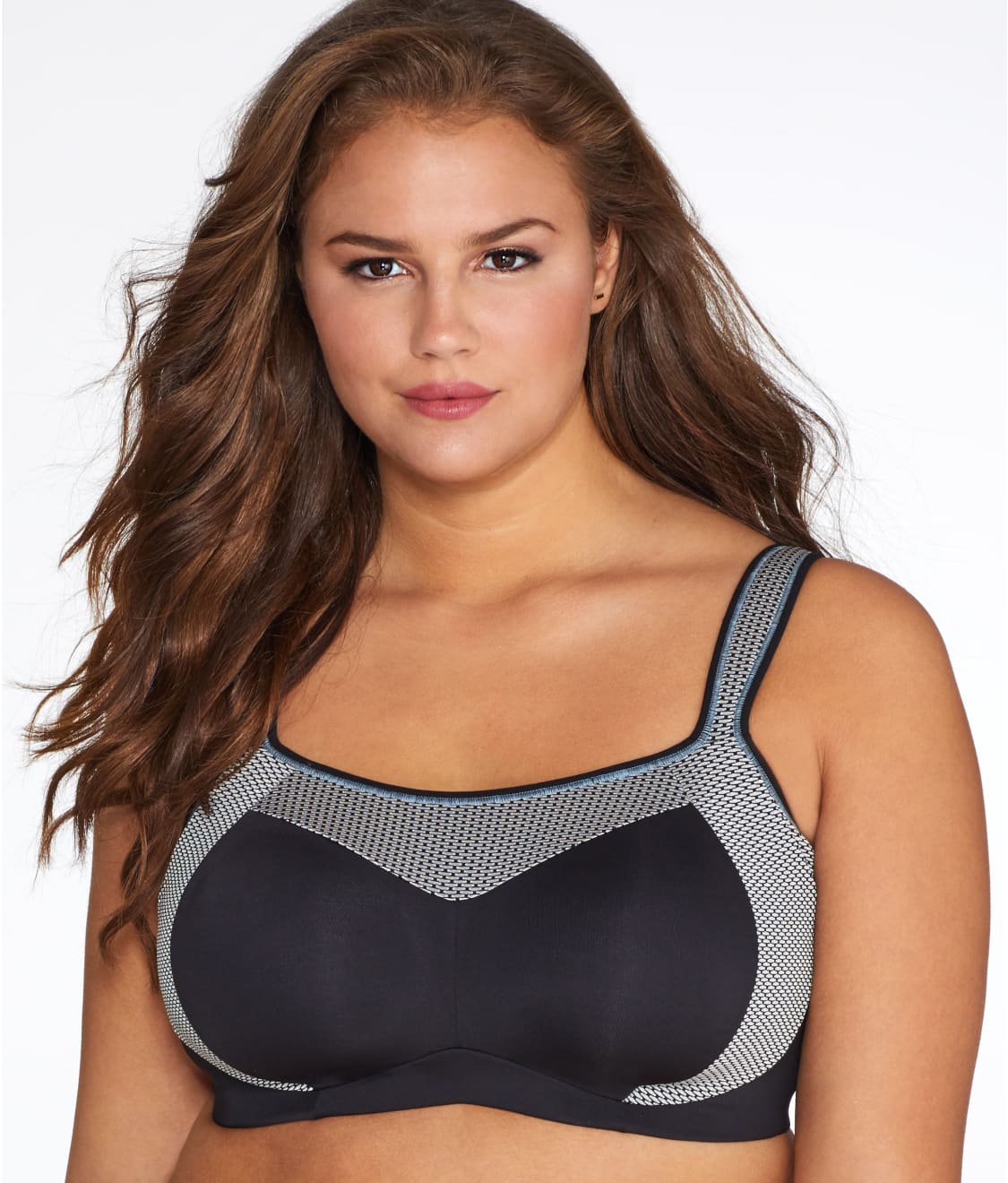 Curvy Couture Womens Plus-Size Confident Fit Wire Free Sports Bra