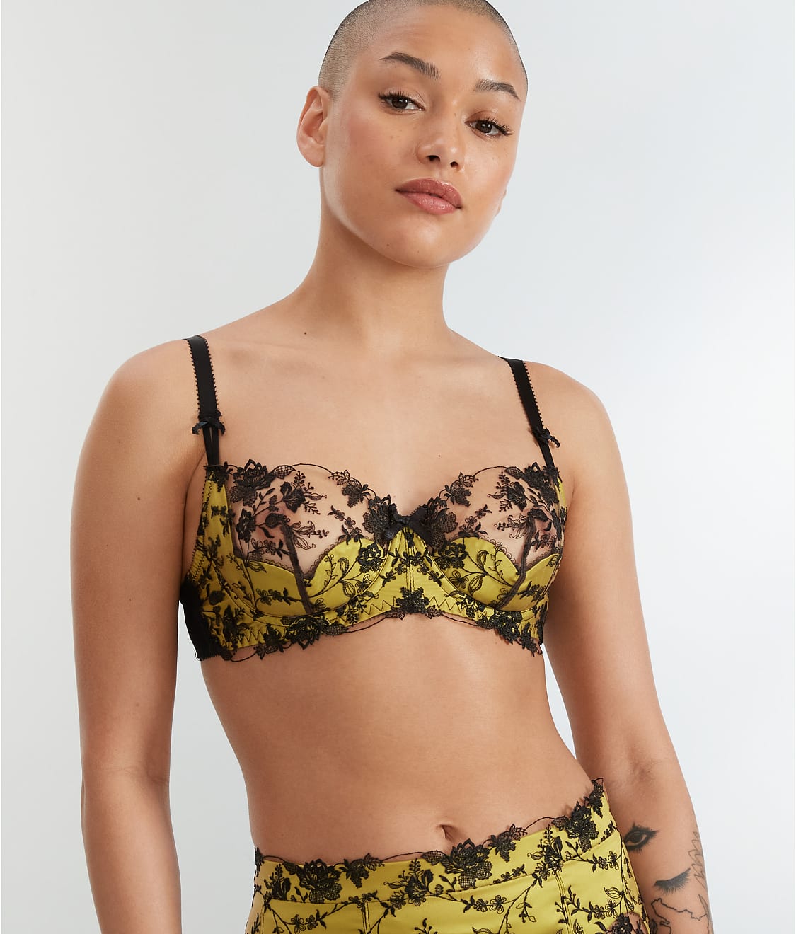 Studio, Non Wired Front Fastening Bra with lace detail