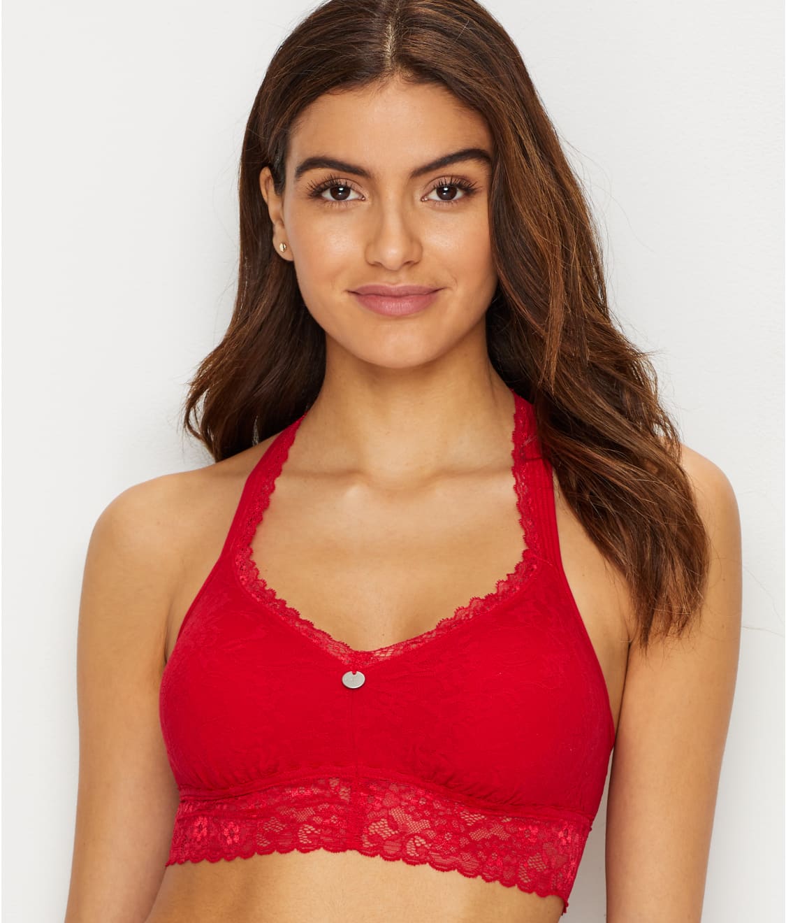 DKNY All Over Lace Bra Collection 2 Pack Bralette In Black And Red 