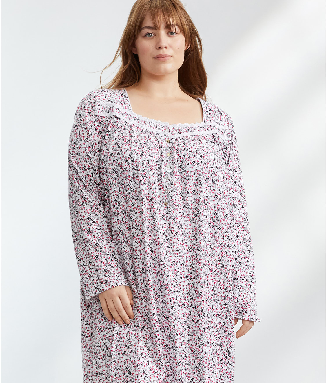 Eileen West Plus Size Peached Knit Ballet Nightgown | Bare Necessities (Style C6825069)