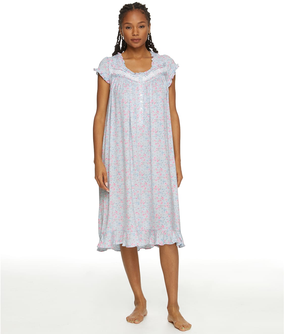 Eileen West Petite Roses Modal Knit Waltz Nightgown & Reviews | Bare ...