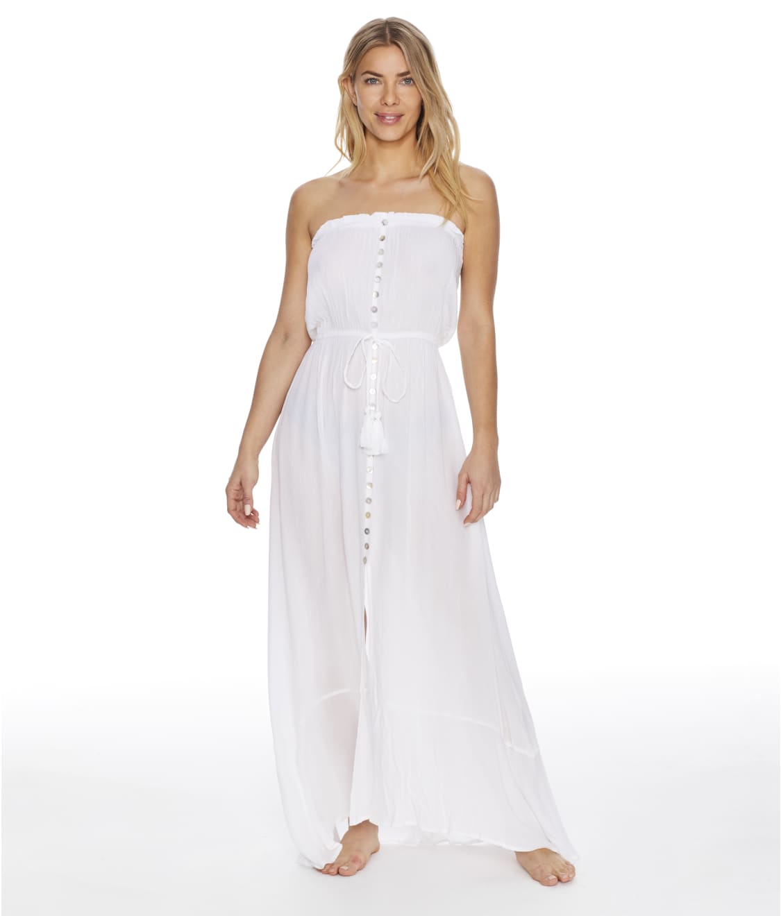 Elan Strapless Maxi Cover-Up & Reviews | Bare Necessities (Style RG5761)