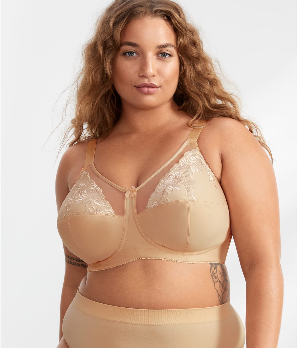 Elila Embroidered Microfiber Wire-Free Bra & Reviews