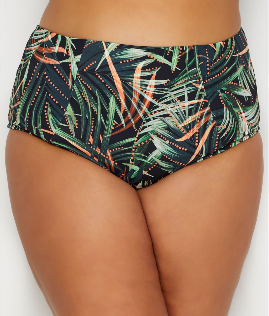 Elomi: Plus Size Amazonia Tropical High-Waist Bikini Bottom ES7165