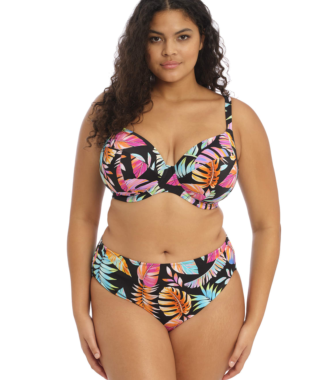 Elomi: Plus Size Tropical Falls Adjustable Bikini Bottom ES801573