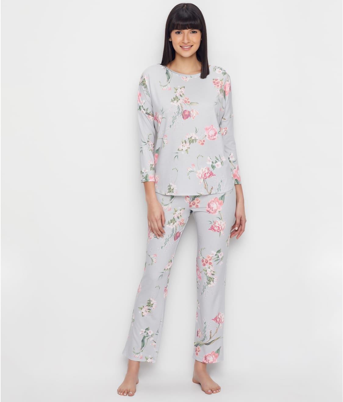Flora Nikrooz Floral Knit Pajama Set & Reviews | Bare Necessities