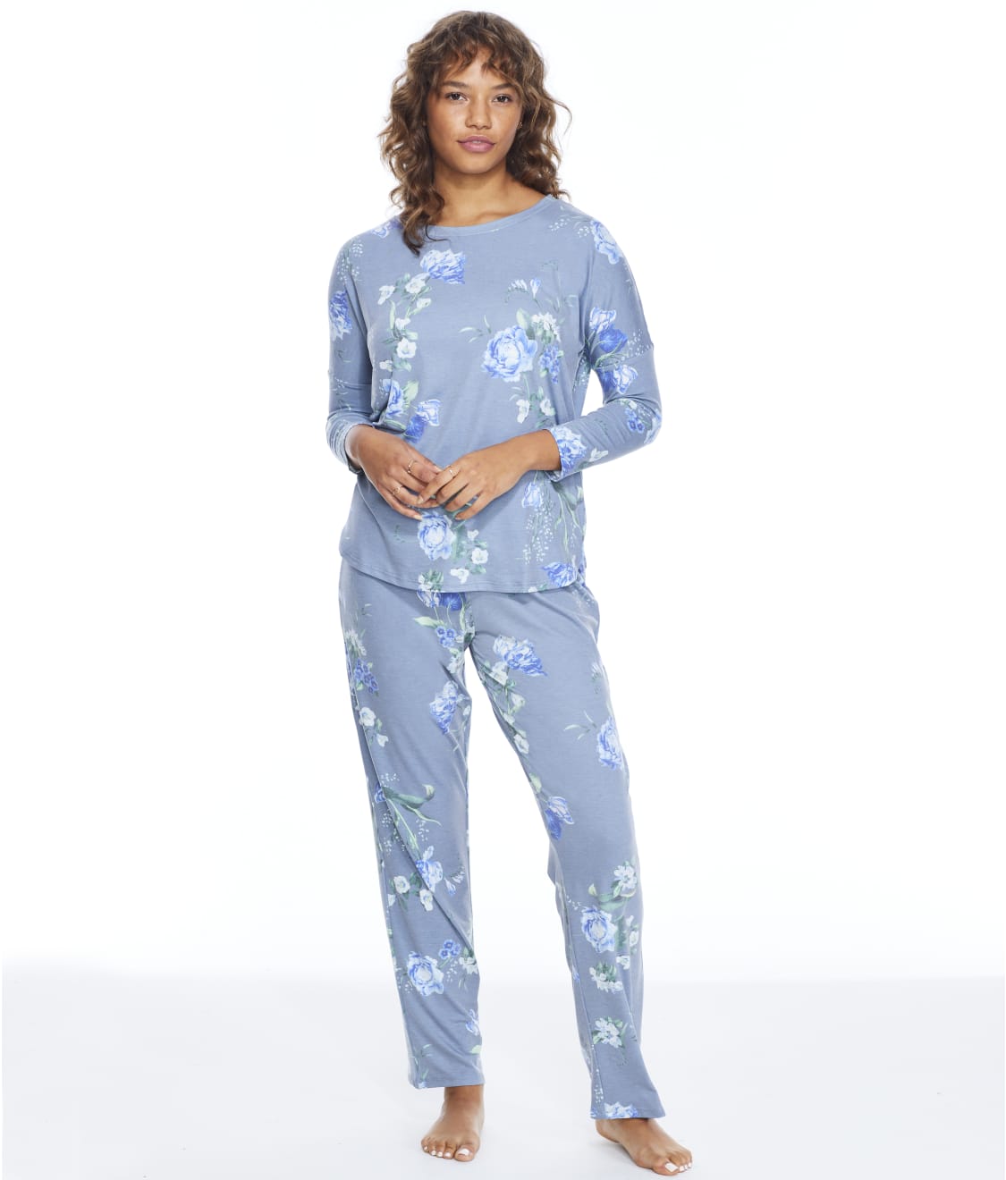 Flora Nikrooz Floral Knit Pajama Set & Reviews | Bare Necessities ...