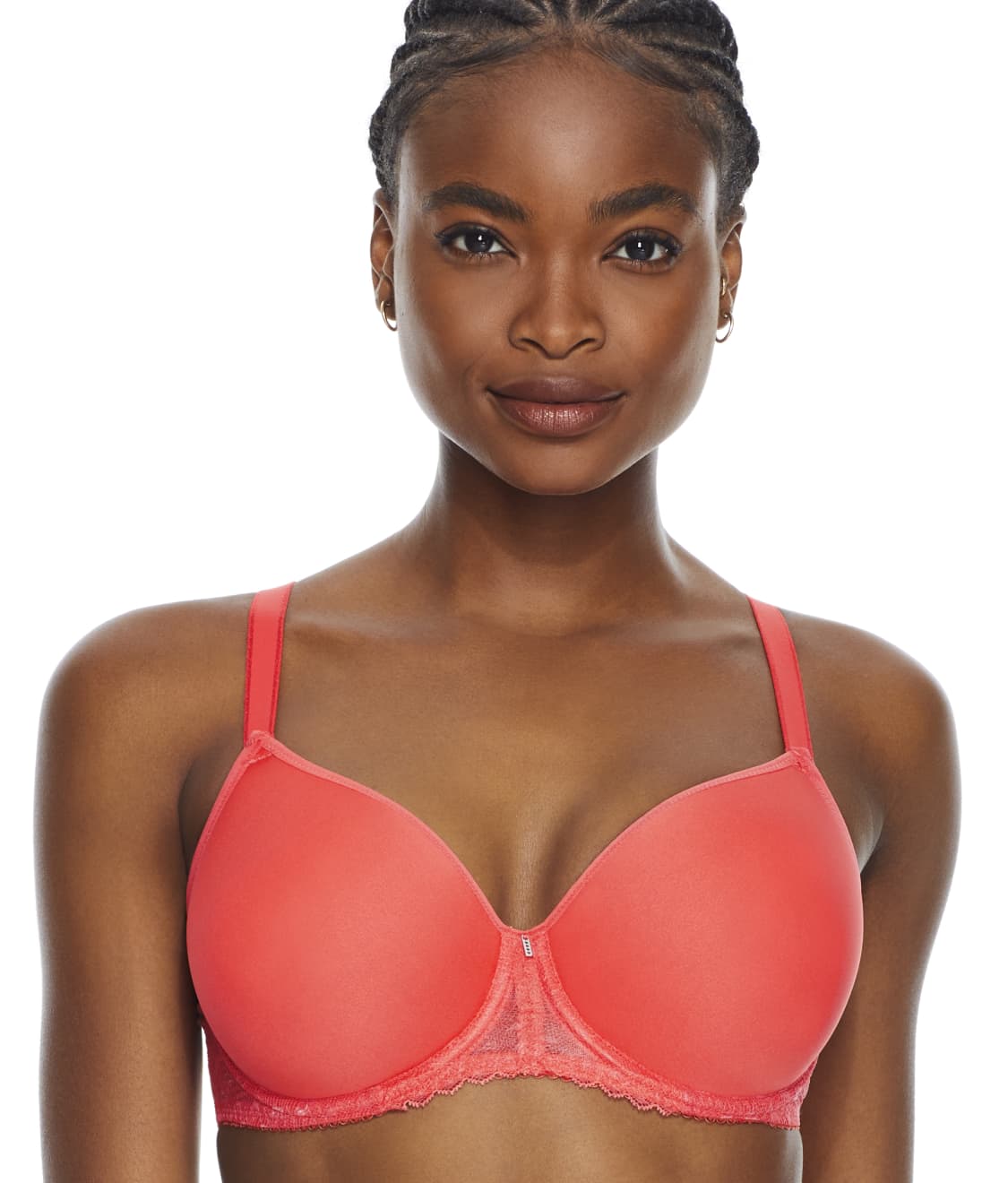 Freya Signature AA400510 Underwired Moulded Spacer Bra Hot Coral CS