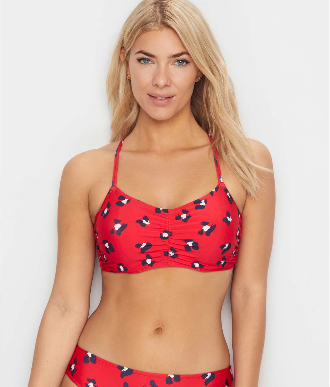 Freya Wildcat Sweetheart Padded Bikini Top 6880 Womens Underwired Swimwear Red 