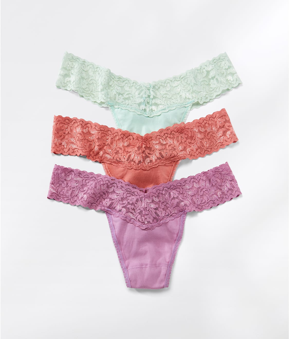 Hanky Panky Supima Cotton Original Rise Thong 3 Pack And Reviews Bare