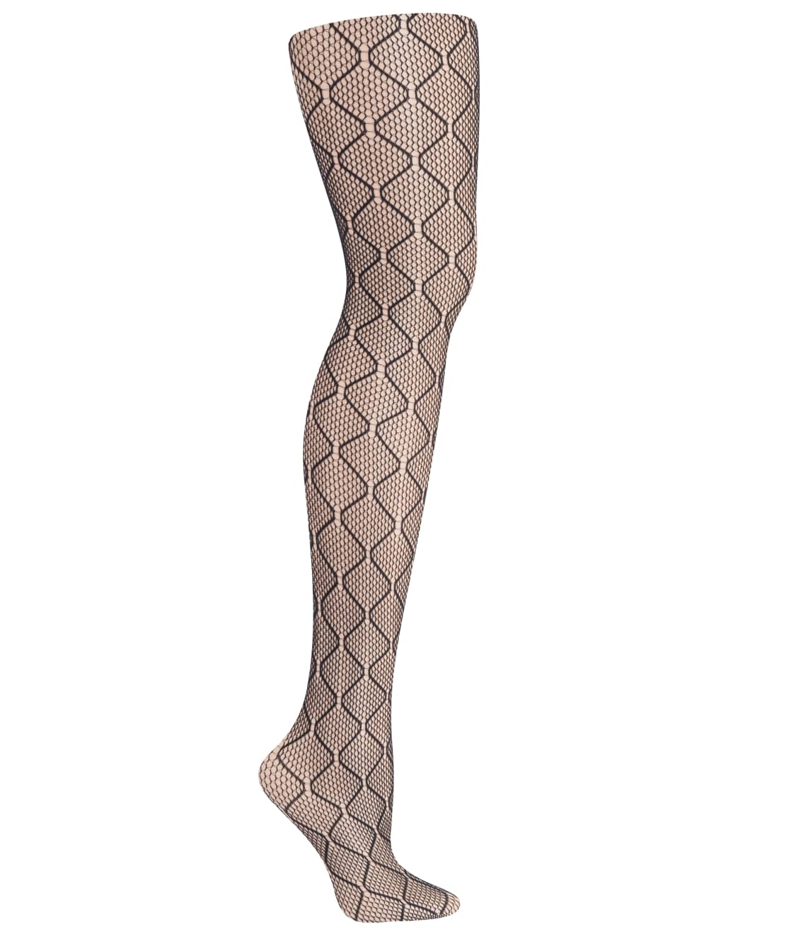 Hanes Plus Size Curves Diamond Net Tights & Reviews | Bare Necessities ...