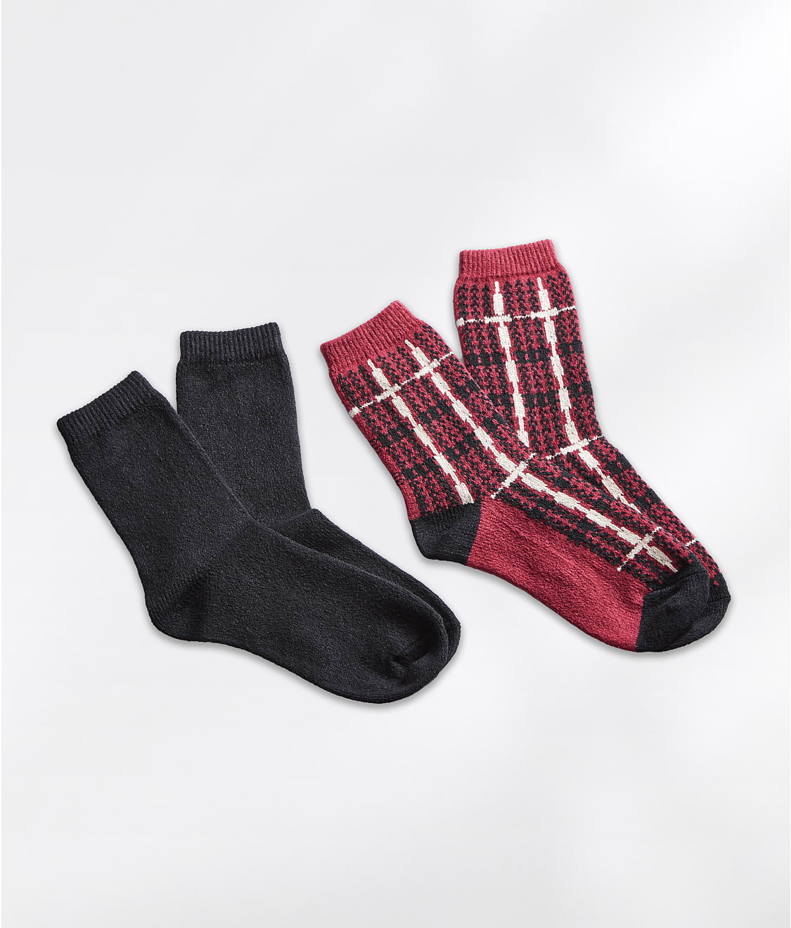 HUE: Ecosoft Plaid Boot Socks 2-Pack 23102