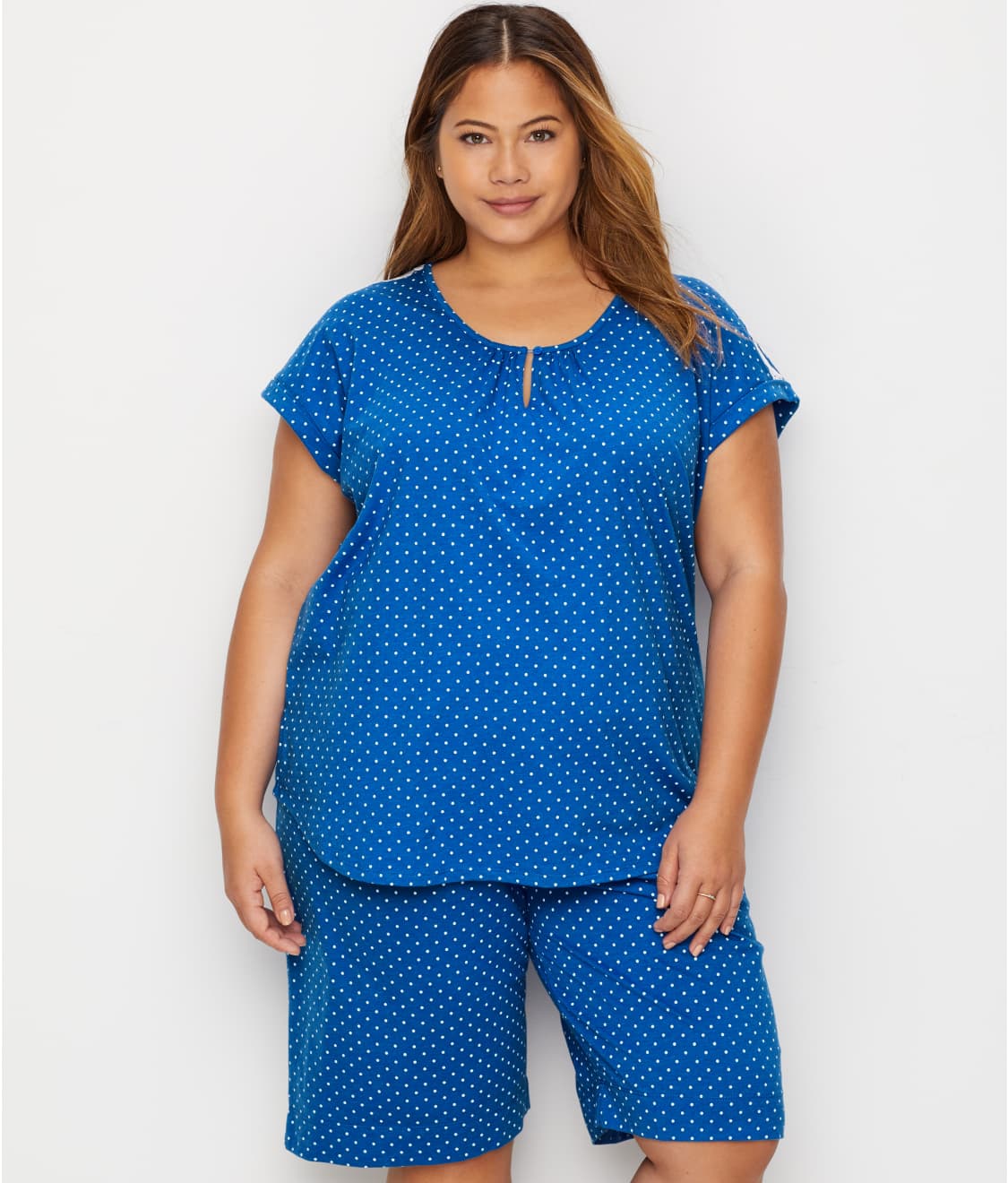 Karen Neuburger Plus Size Knit Bermuda Pajama Set & Reviews | Bare ...