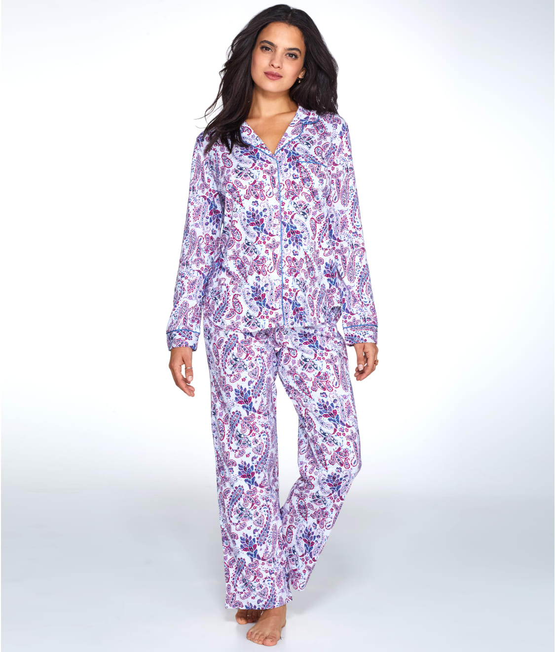 Karen Neuburger Paisley Print Knit Pajama Set & Reviews | Bare ...