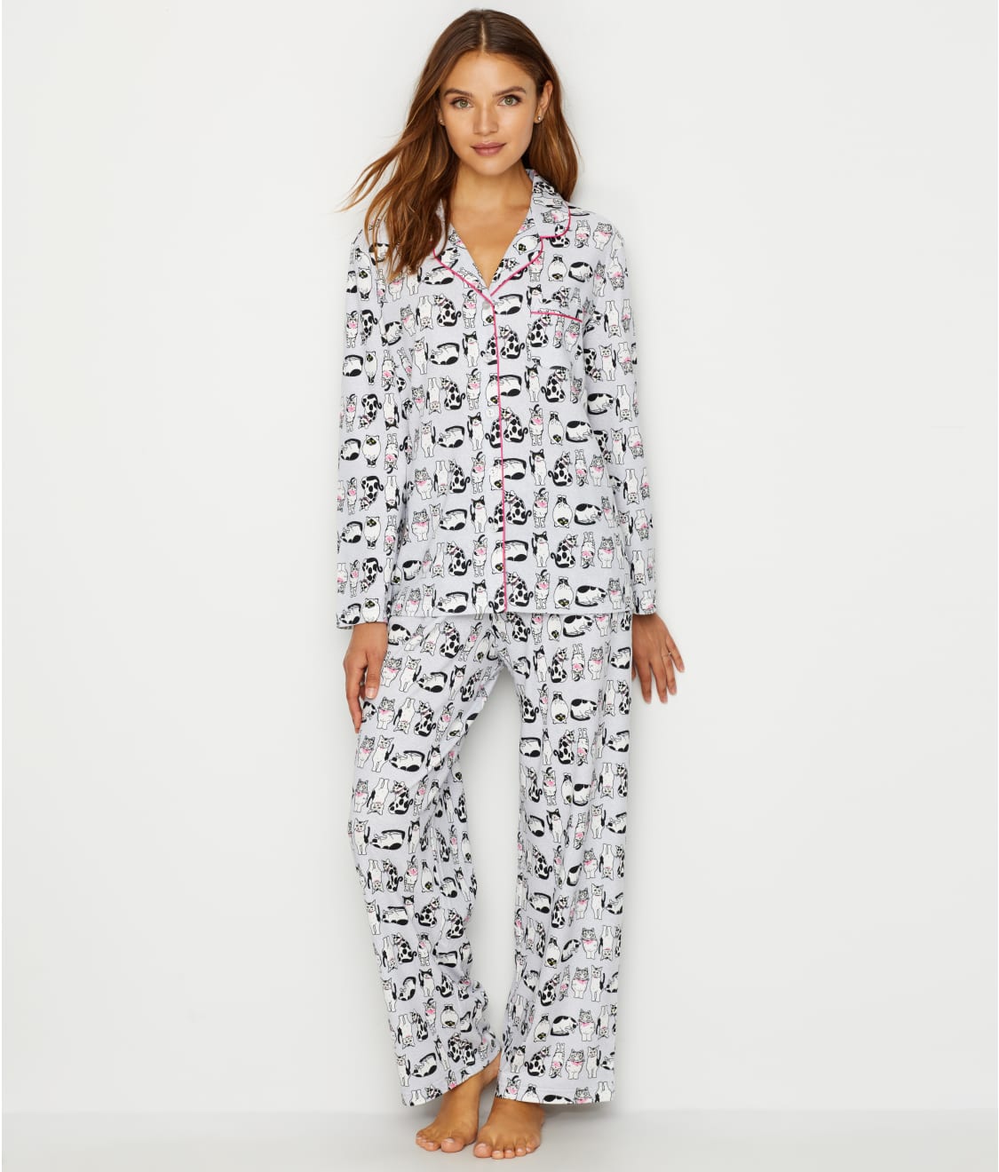 Girlfriend Knit Cat Pajama Set