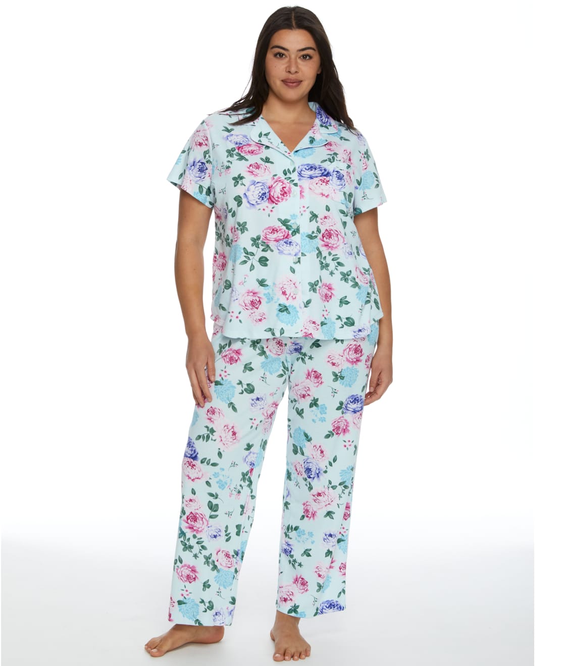 Karen Neuburger: Plus Size Girlfriend Knit Pajama Set RE0174W