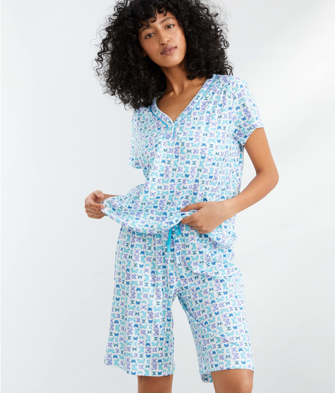 Karen Neuburger Bermuda Knit Pajama Set & Reviews | Bare Necessities ...