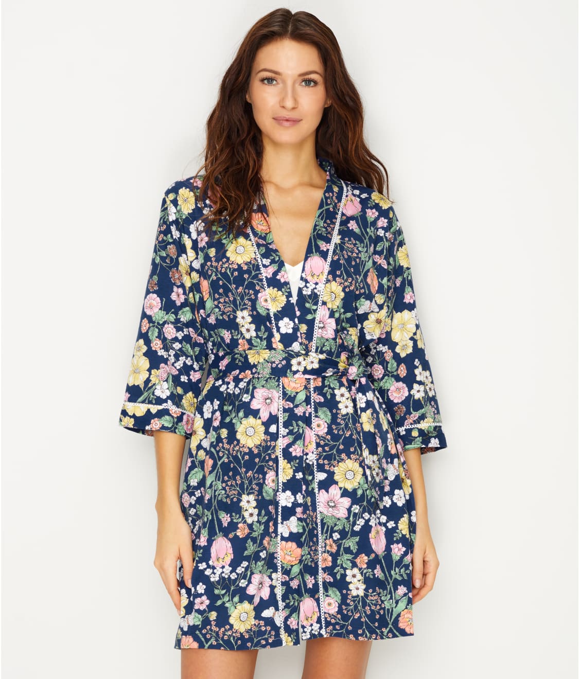 Karen Neuburger: Floral Knit Robe RM0100M