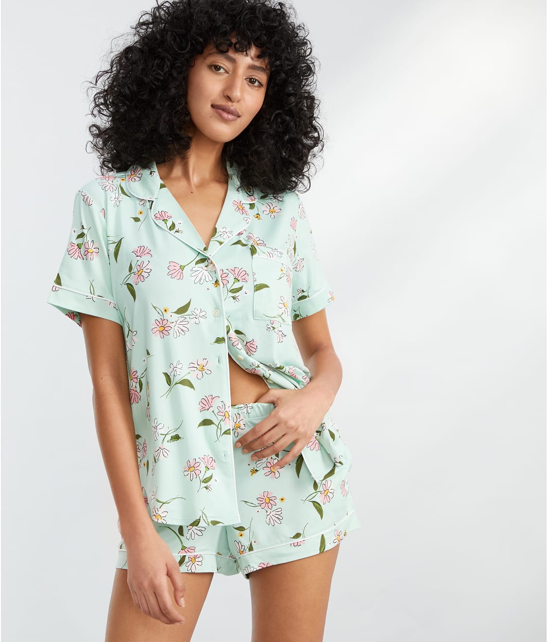 kate spade new york Frog Floral Knit Pajama Short Set & Reviews | Bare  Necessities (Style KS12500)