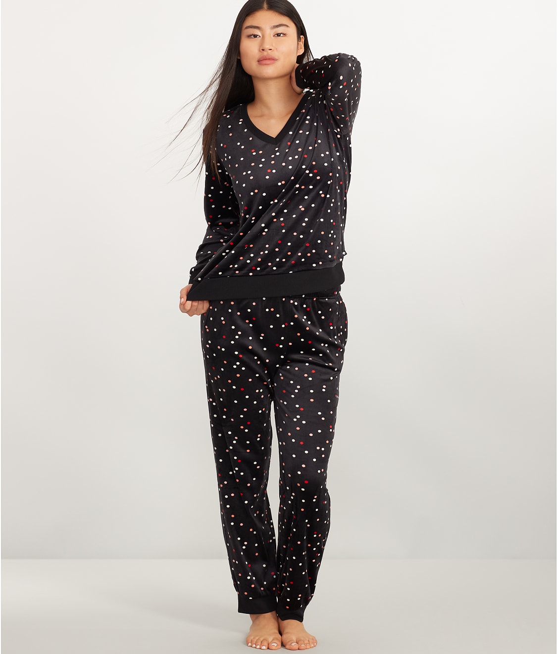 kate spade new york: V-Neck Velour Knit Pajama Set KS82572