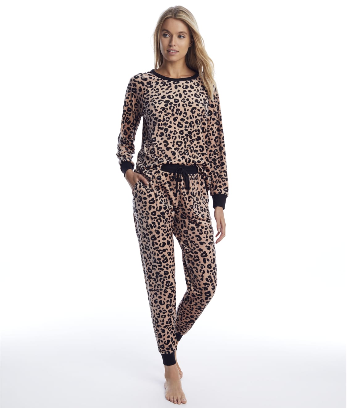 kate spade new york Leopard Velour Pajama Set & Reviews | Bare Necessities  (Style KS92051-LEOP)
