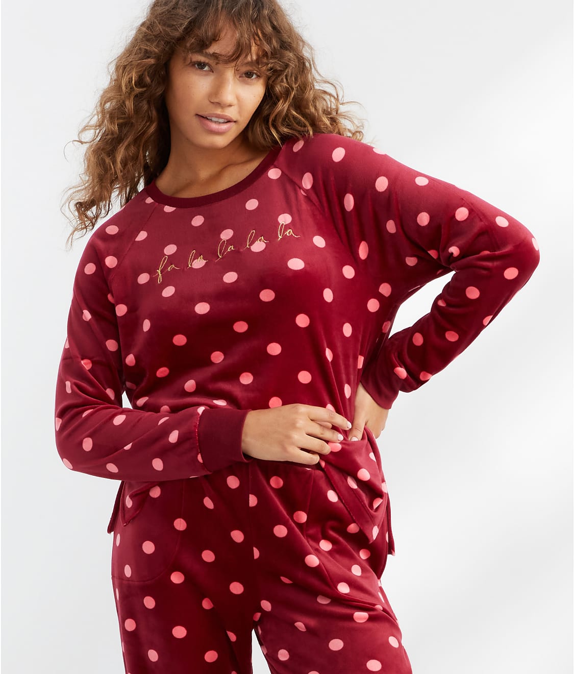 kate spade new york Velour Jogger Pajama Set & Reviews | Bare Necessities  (Style KS92451)