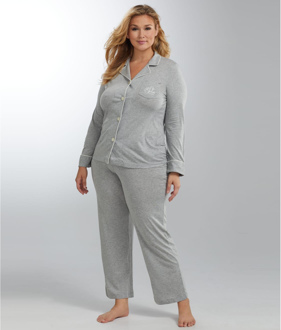 Lauren Ralph Lauren: Plus Size Hammond Knit Pajama Set 819950X