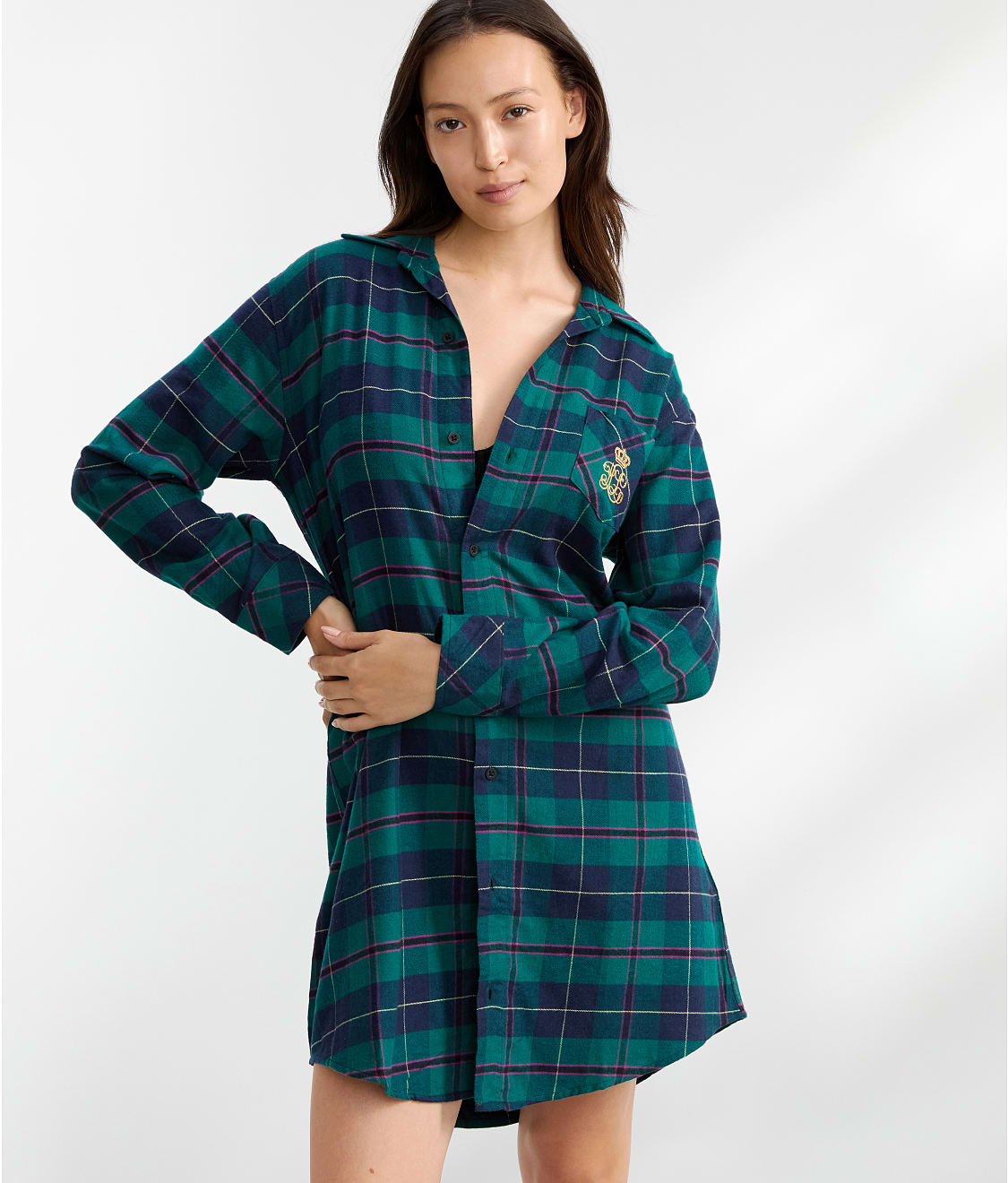 Lauren Ralph Lauren His Shirt Flannel Sleep Shirt & Reviews | Bare  Necessities (Style LN32203)