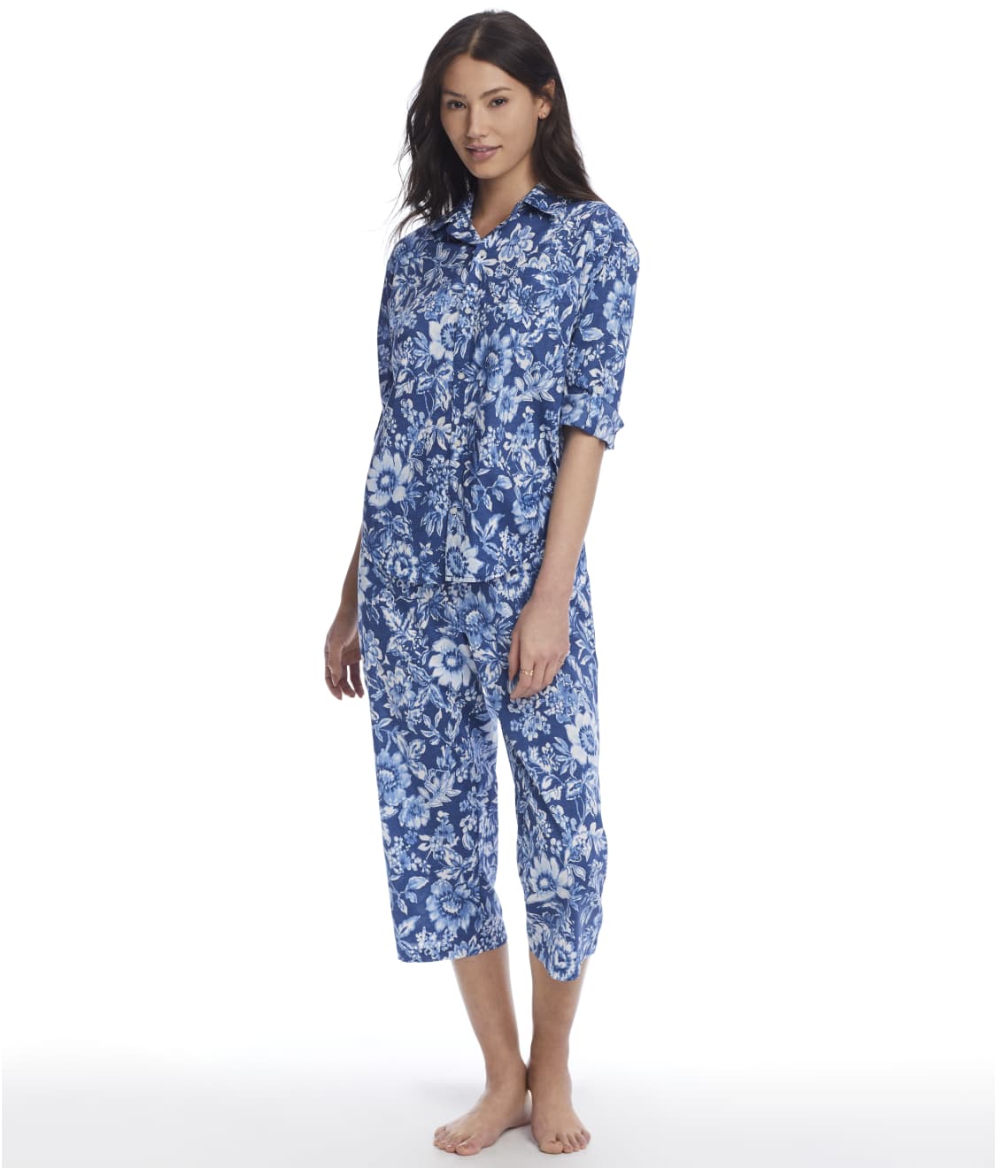 Lauren Ralph Lauren Button Down Woven Pajama Set & Reviews | Bare ...