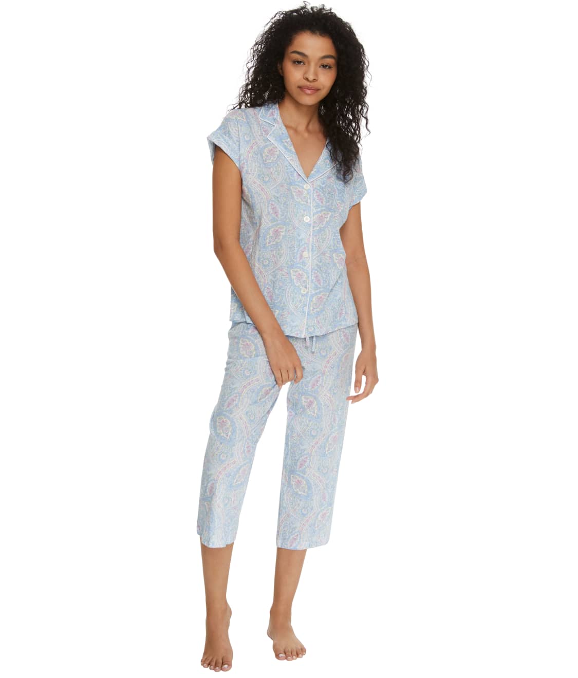 Lauren Ralph Lauren Paisley Capri Knit Pajama Set & Reviews | Bare ...