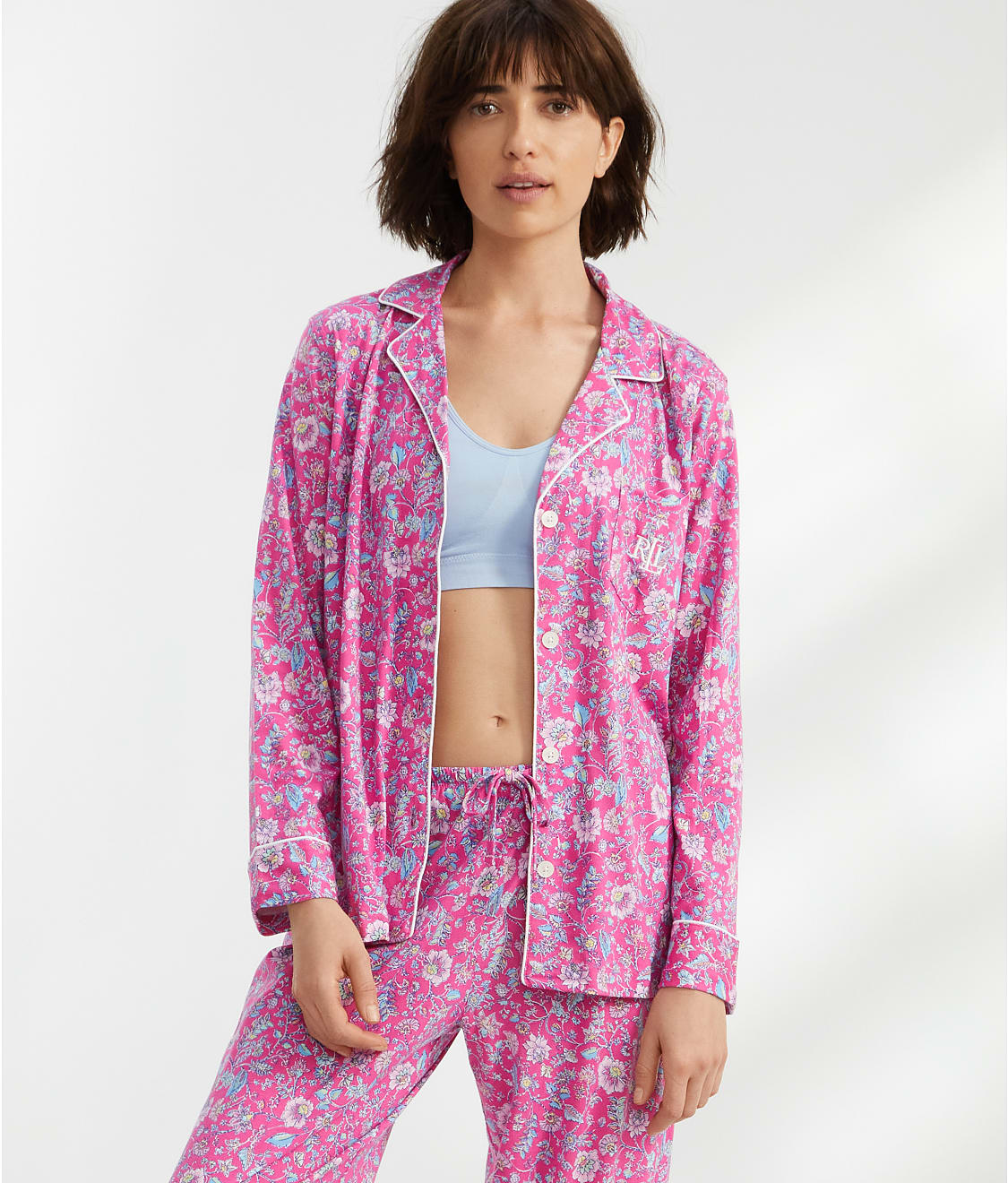 Lauren Ralph Lauren: Classic Knit Stripe Pajama Set LN92220