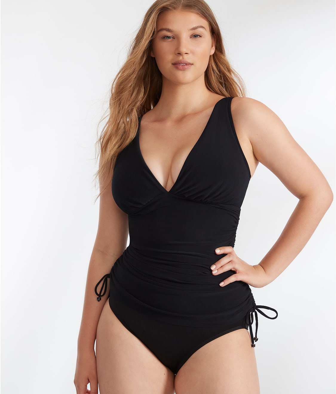 Women's Tropical Tummy Control Plunge Tankini Bikini Set