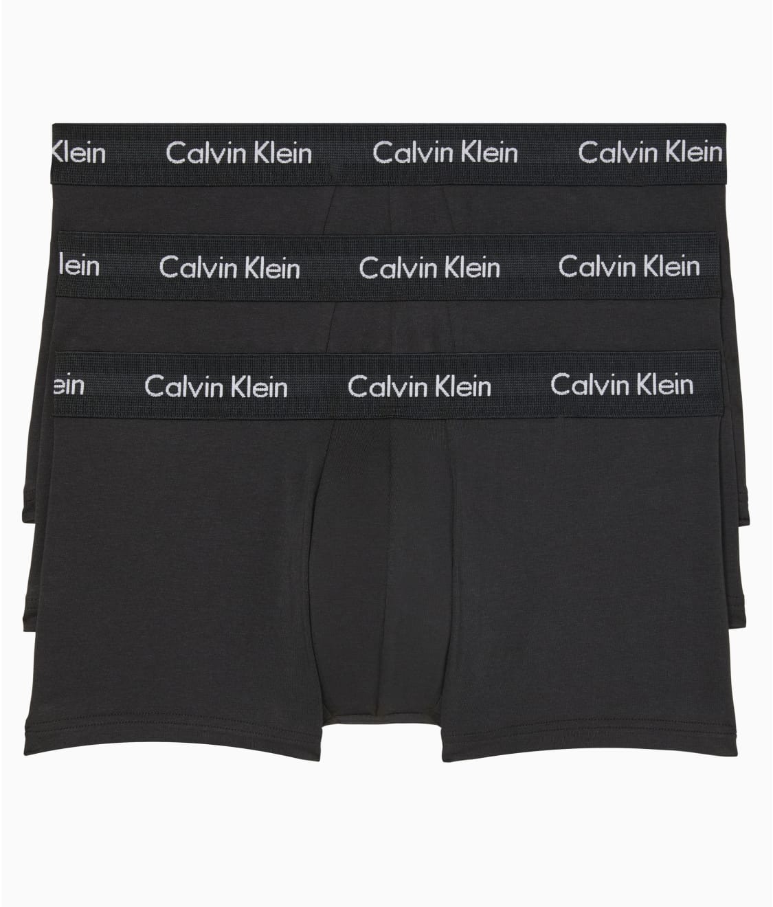Calvin Klein Cotton Stretch Low Rise Trunk 3-Pack & Reviews | Bare ...