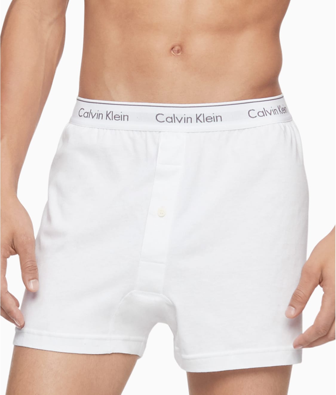 Calvin Klein Cotton Classics Knit Boxers 3-Pack & Reviews | Bare ...