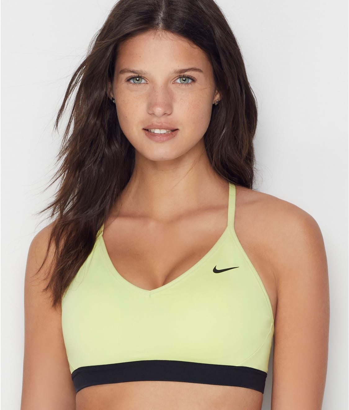 Buy Nike Women's Indy Logo Sports Bra Green in KSA -SSS