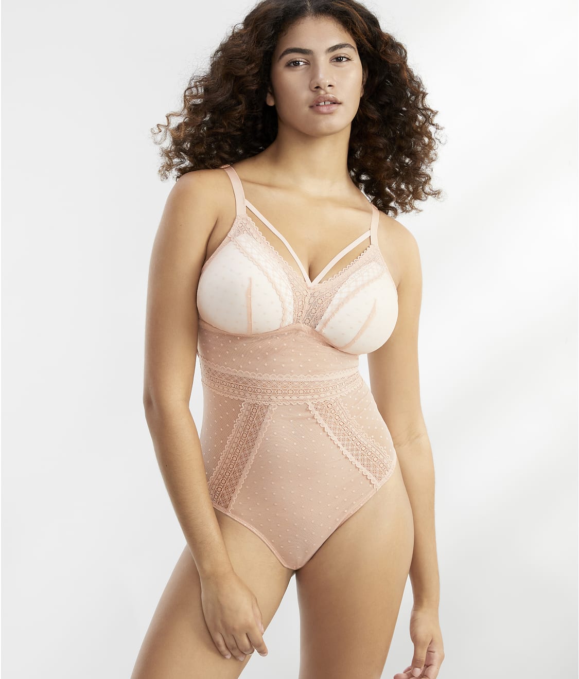 Women's One Piece Shapewear With Bra There Are Wire Free Body