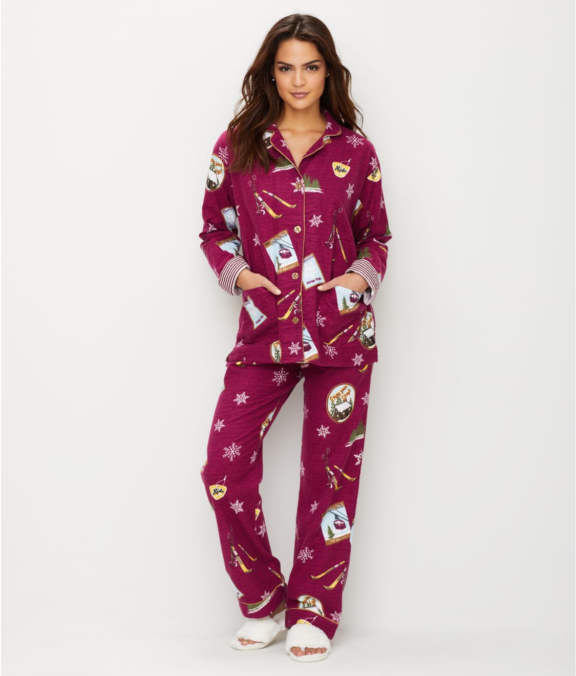 P.J. Salvage: Ski School Flannel Pajama Set RESSPJ