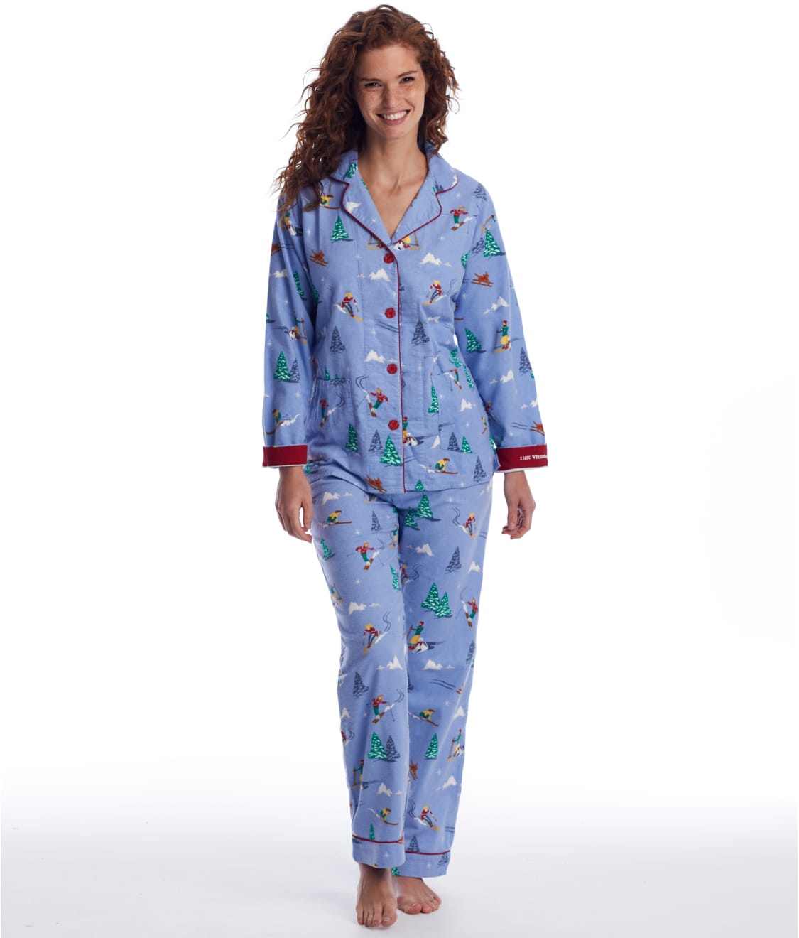 P.J. Salvage: I Need Vitamin Ski Flannel Pajama Set RUFLPL-SKIS