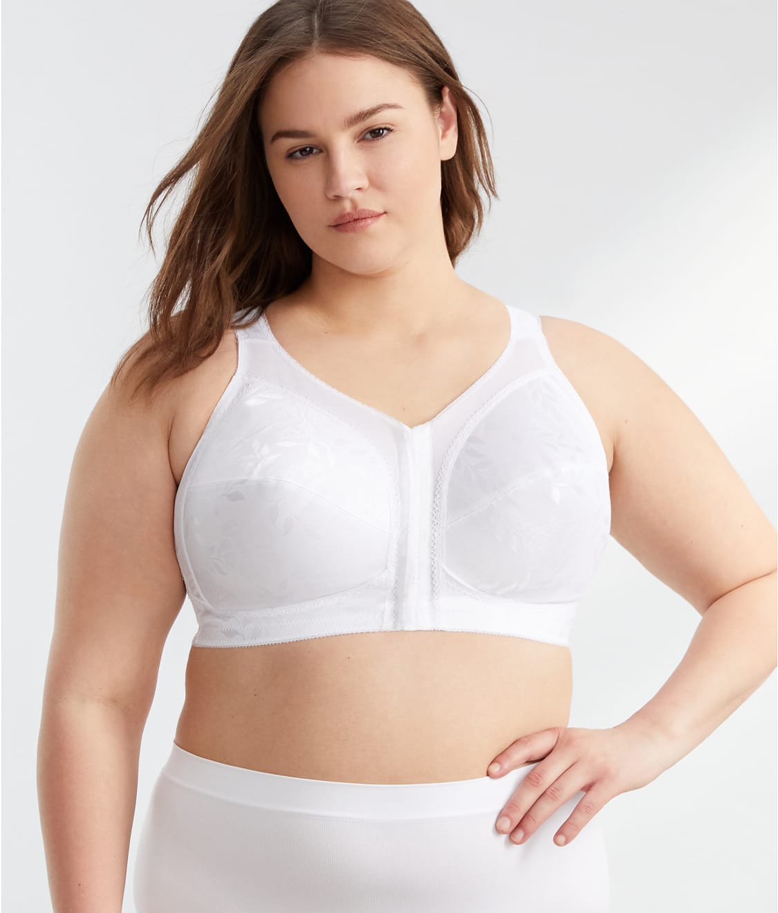 Seamless Wirefree Front Closure Bra Mesh Light Lined Full Coverage Everyday  Bralet with Straps Push Up Lift Supportive