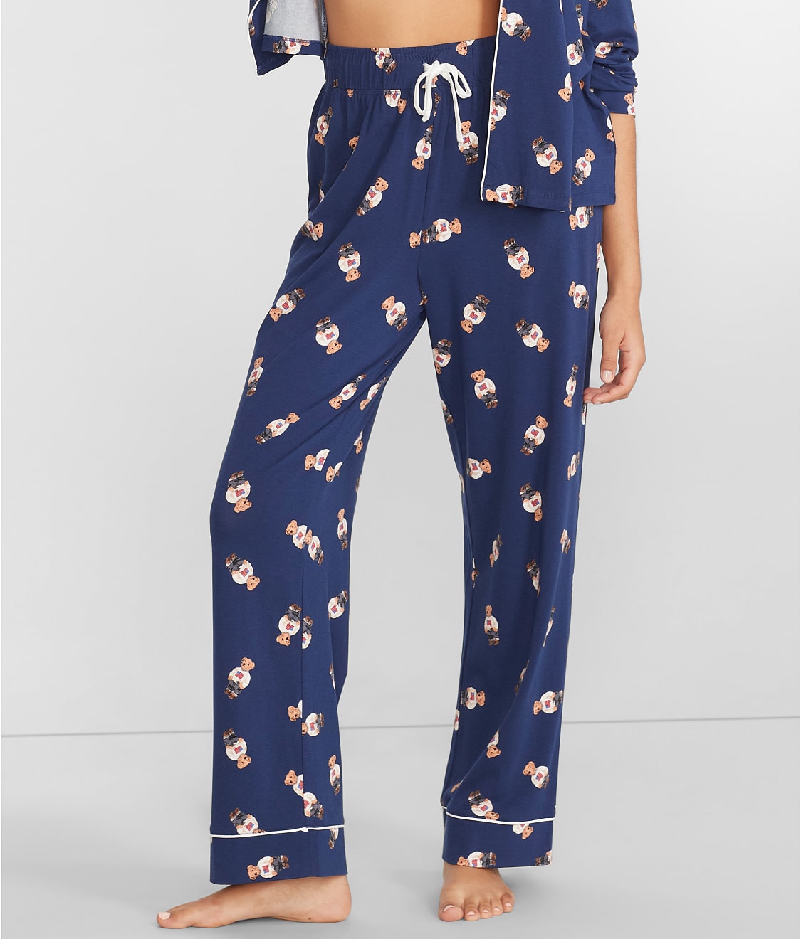 Polo Ralph Lauren: Navy Bear Knit Pajama Pants 4F0022